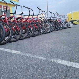 Beach cruiser bike package weekly rental in Corolla and Duck